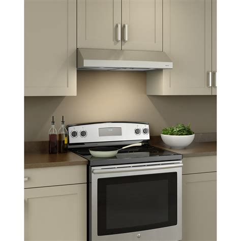 30 in w under cabinet range hood in stainless steel|lowe's oven hoods 30 inch.